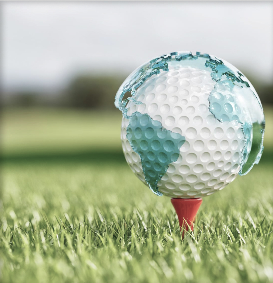ゴルフボールと世界